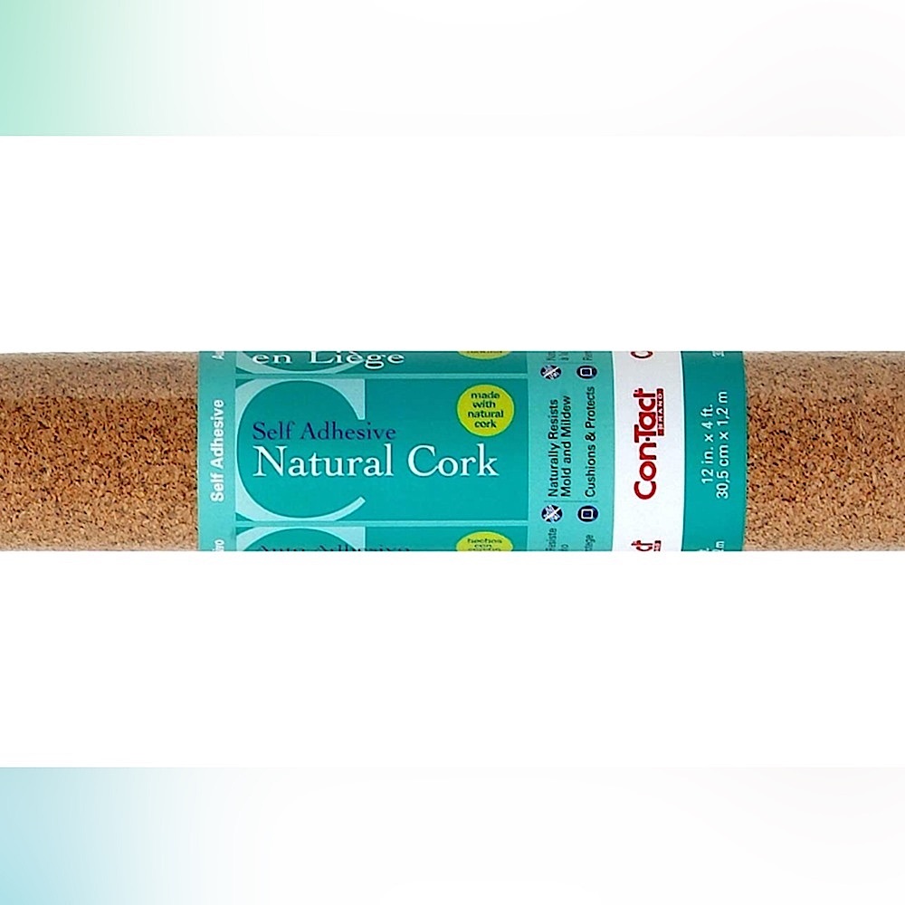 Con-Tact Brand Cork Roll, Self-Adhesive, 12" x 4feet